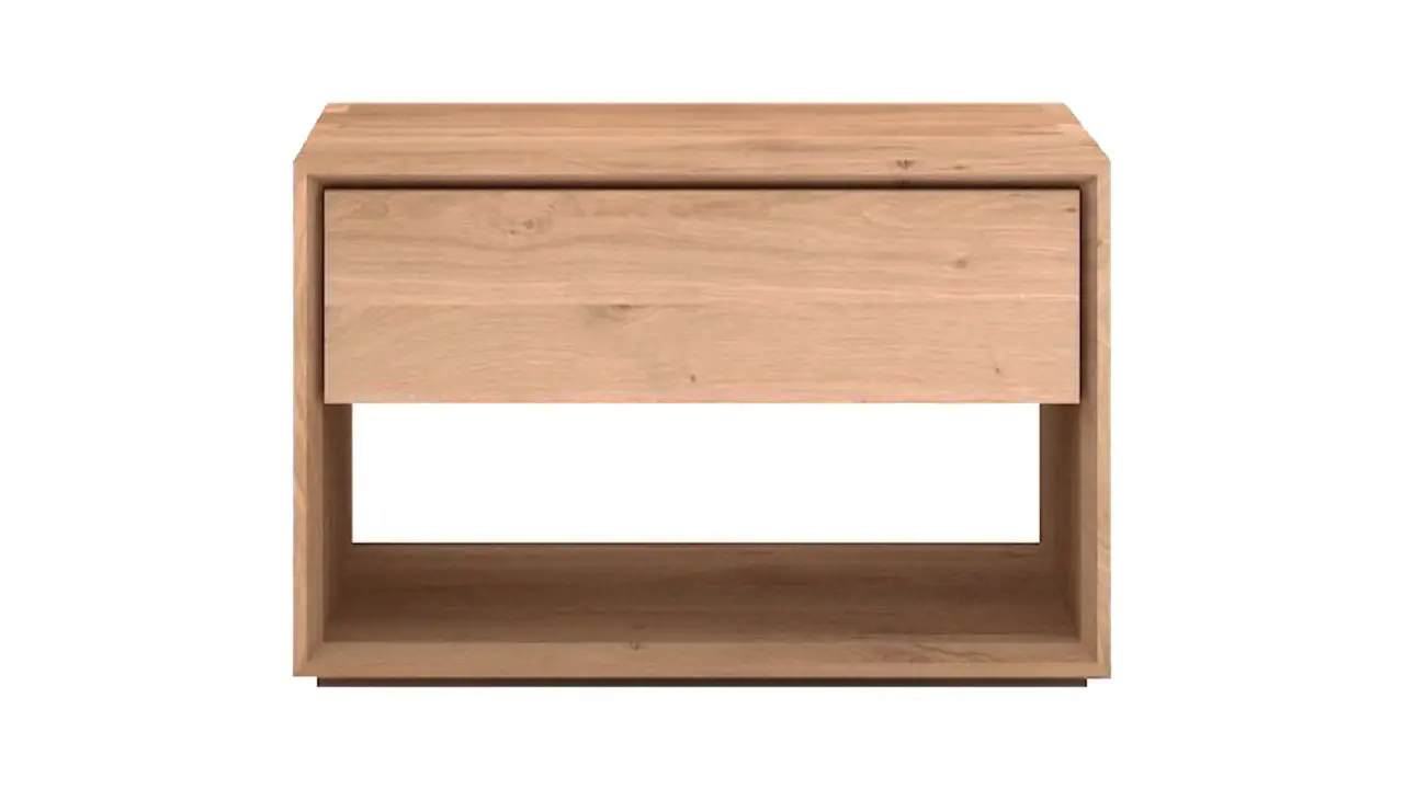 The Design Within Reach Nordic II Bedside Table on a white background.