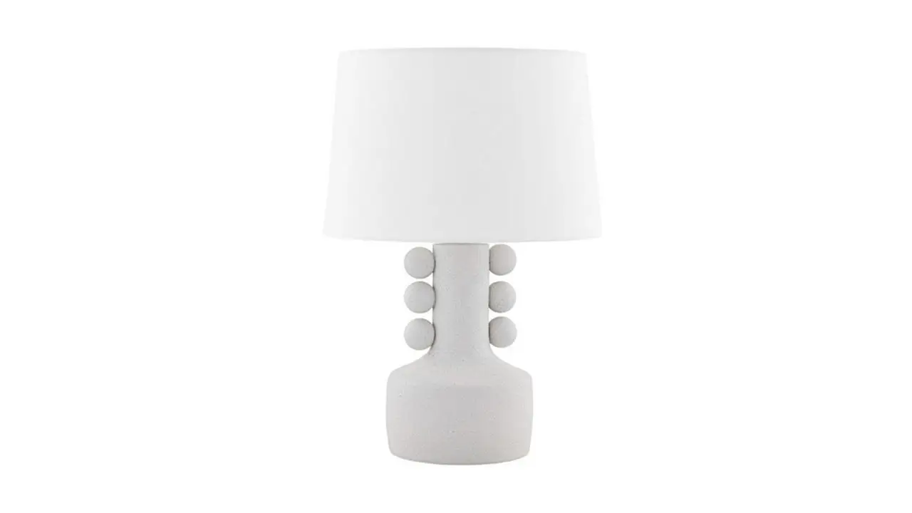 The Mitzi Amalia table lamp on a white background.