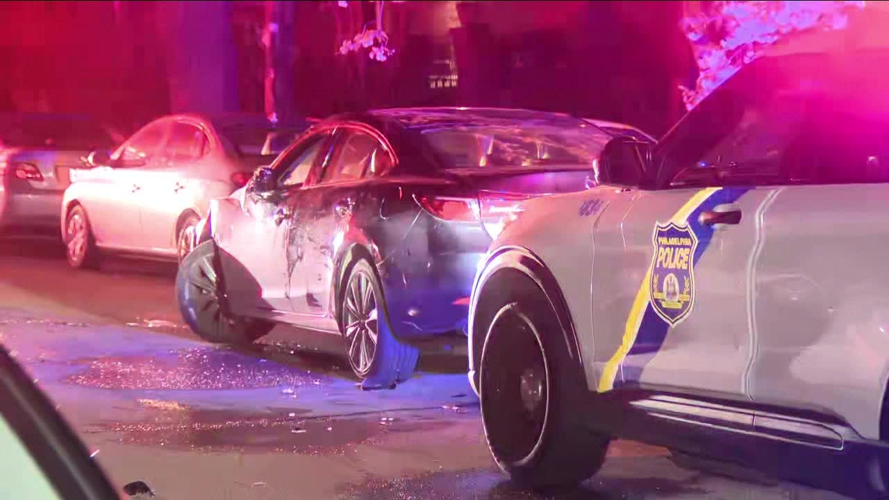 Firefighter injured by car while battling blaze in West Philadelphia: officials