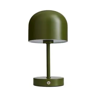 Keko rechargeable touch table lamp in olive green