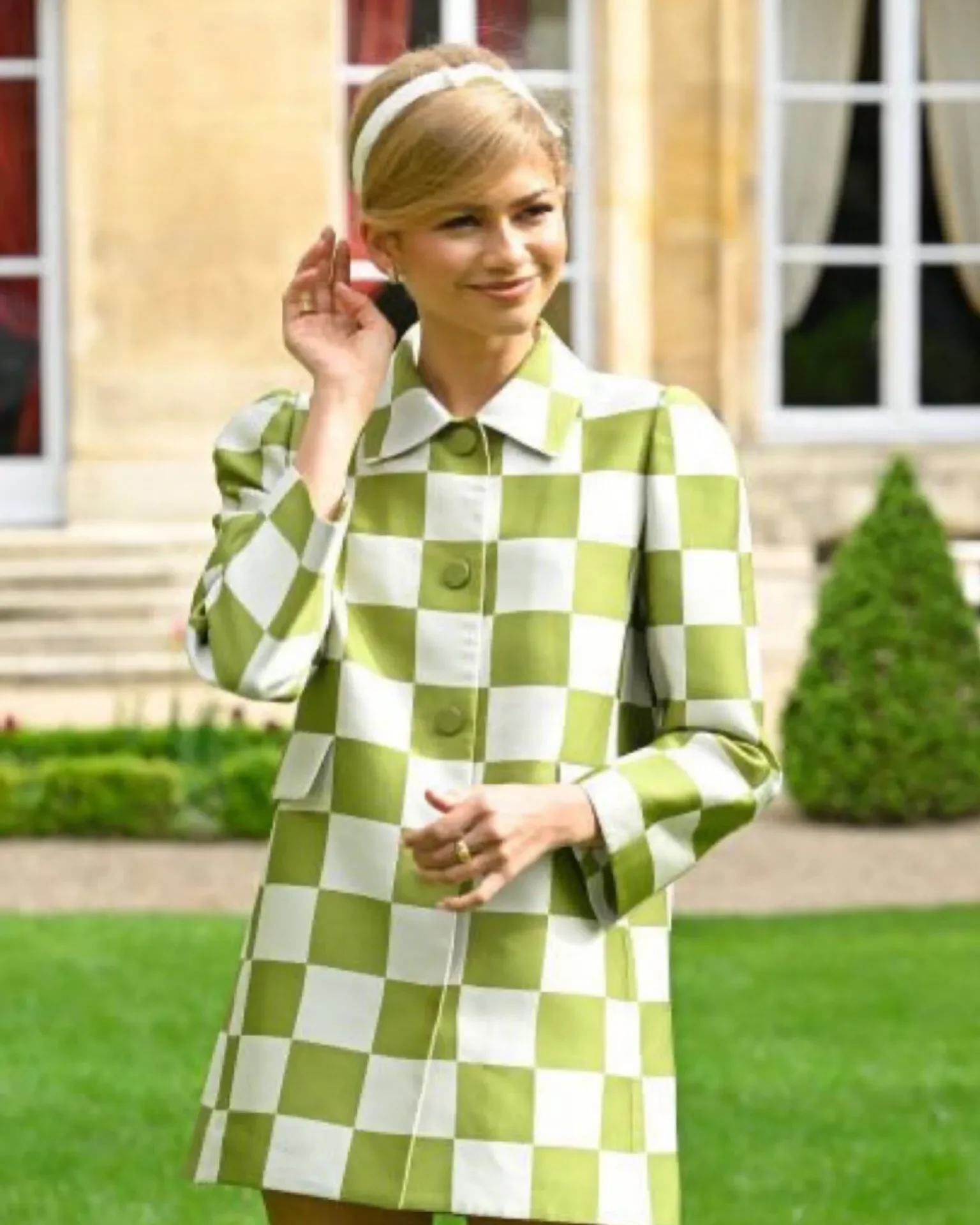 Zendaya in Louis Vuitton for Challengers movie press tour
