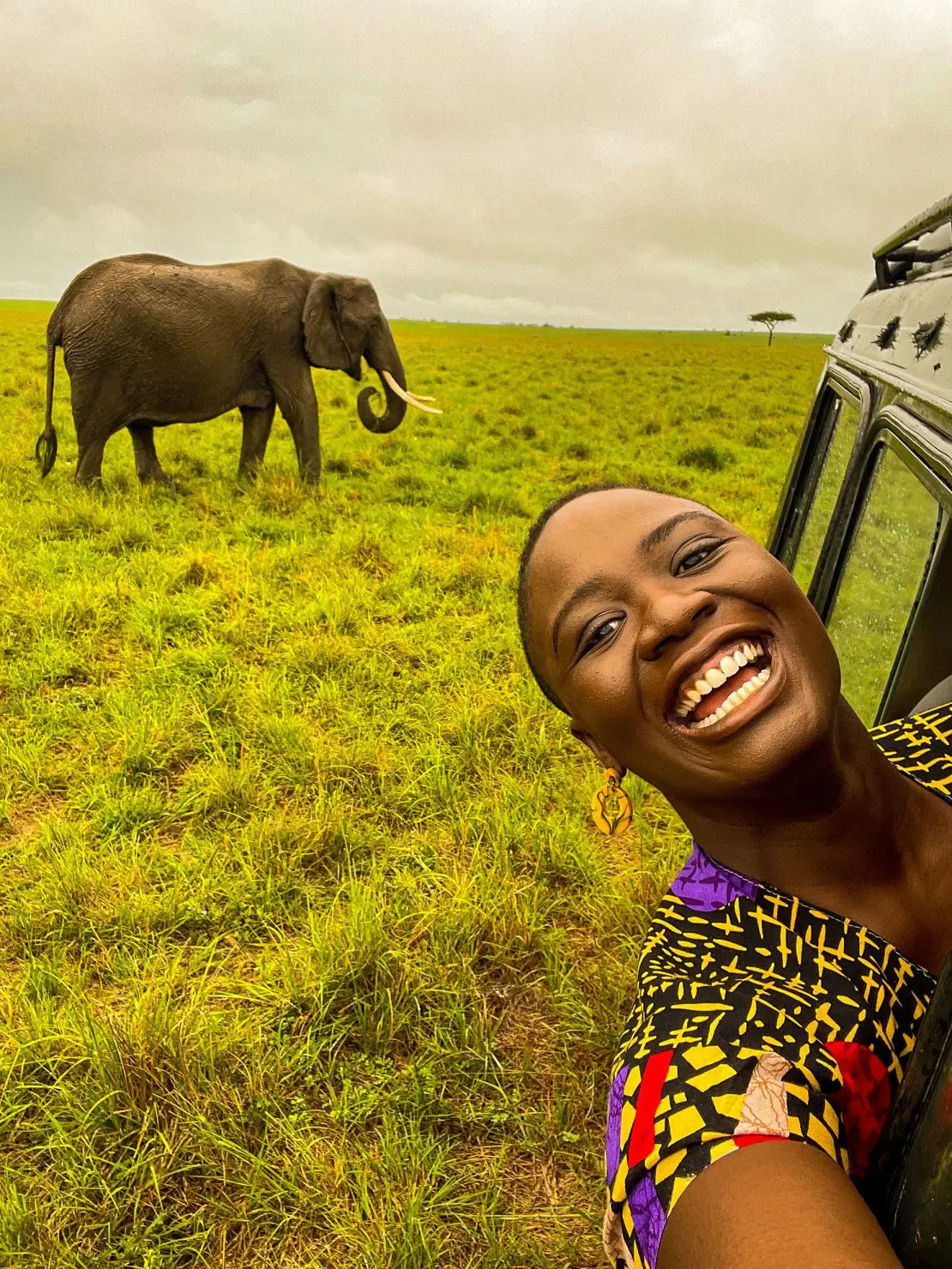 Nubi, seen in Kenya before undertaking her London to Lagos challenge, hopes that her travels will inspire us to pursue their dreams.
