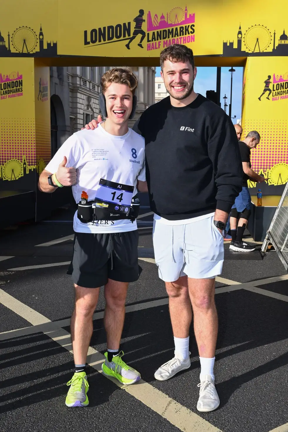 celebrity runners london landmarks half marathon