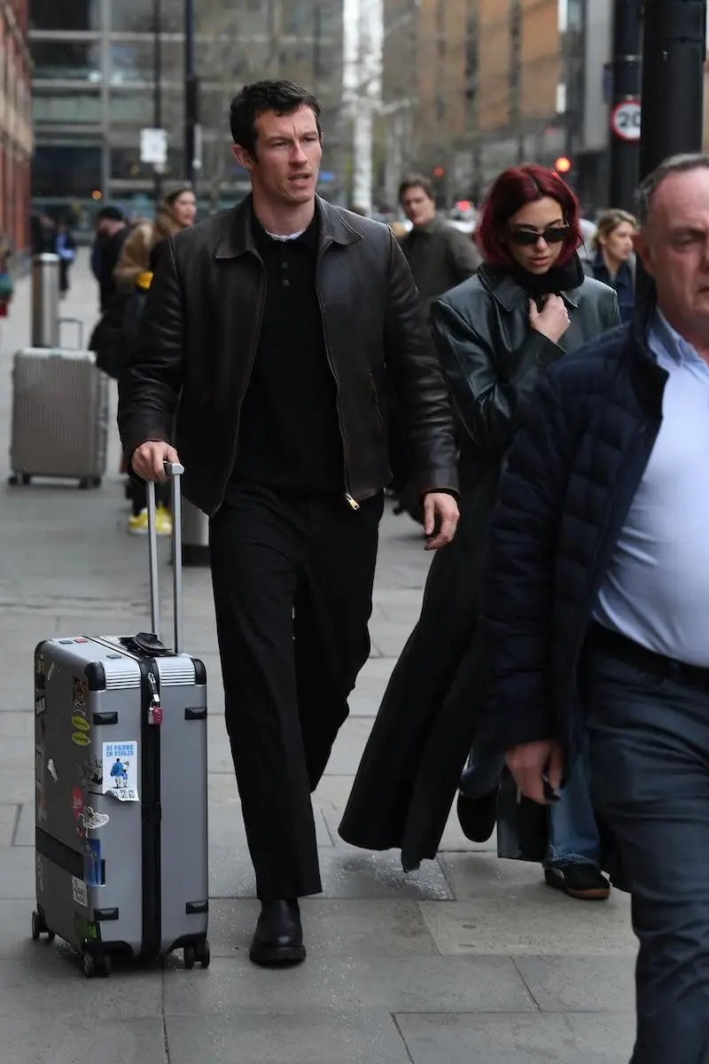 Celebrity Sightings In London - March 26, 2024 london, united kingdom march 26 callum turner and dua lipa are seen on march 26, 2024 in london, united kingdom photo by megagc images