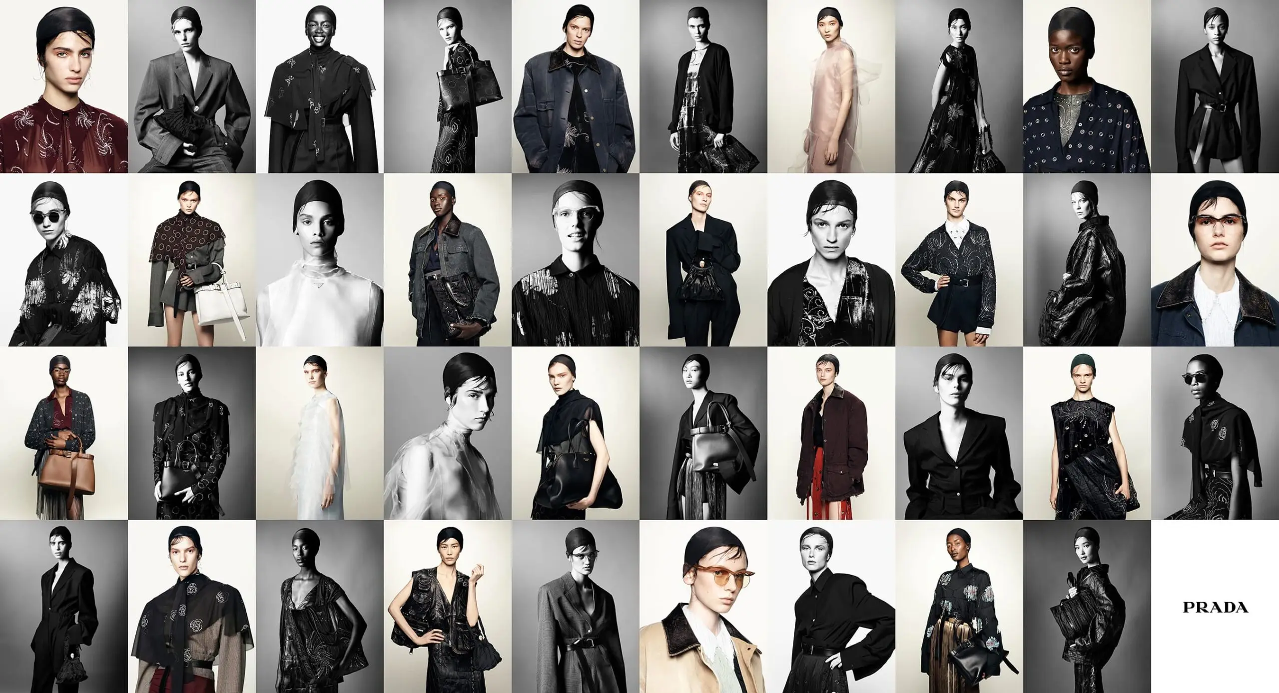 Prada Women's Spring 2024 ad campaign with photos by Willy Vanderperre
