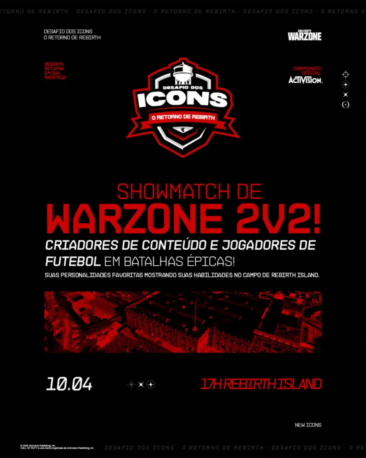Torneio de Warzone terá participação de estrelas da seleção brasileira de futebol