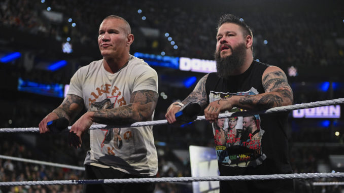 WWE SmackDown & AEW Rampage TV figures against NCAA