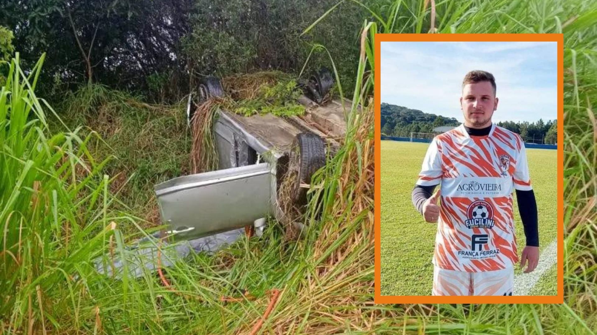 Jogador de futebol amador é a vítima do acidente na BR-277 em Porto Amazonas