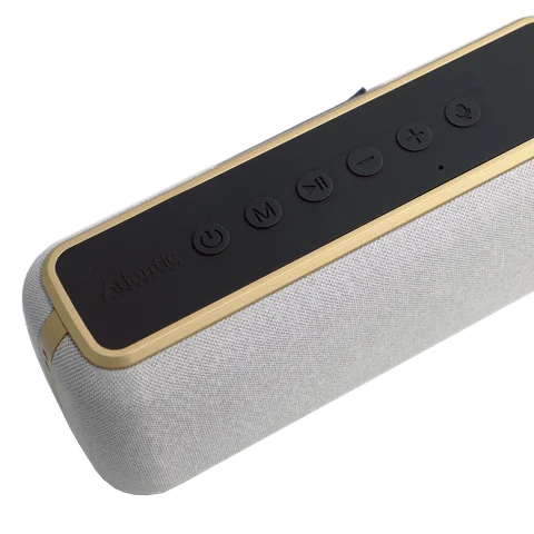 Close up view of the Nexa 1 portable speaker.