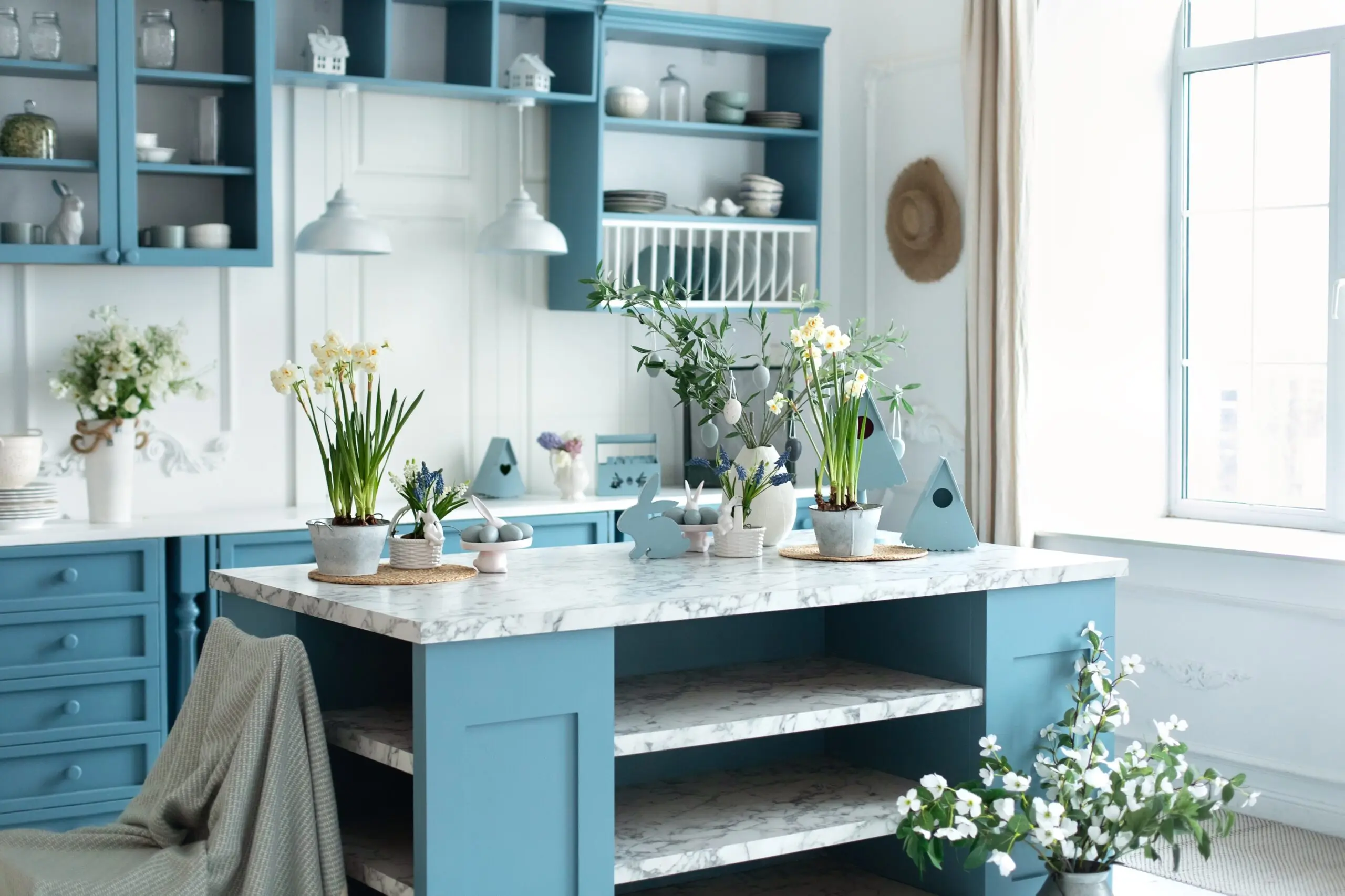 Use baby blue or sky blue with white in the colour palette(Shutterstock) Use baby blue or sky blue with white in the colour palette(Shutterstock)