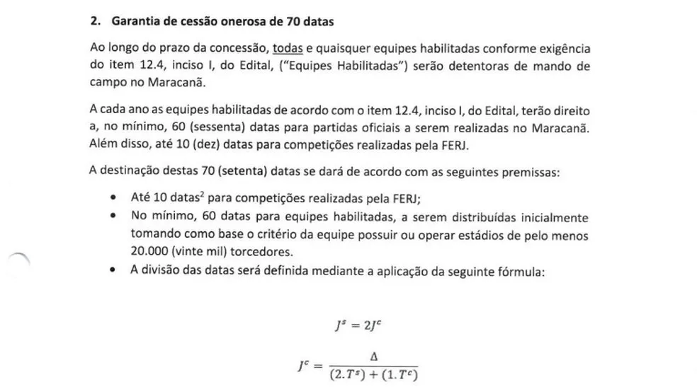 Arena 360 não apresentou documento comprobatório de clubes para atuarem no Maracanã — Foto: Reprodução