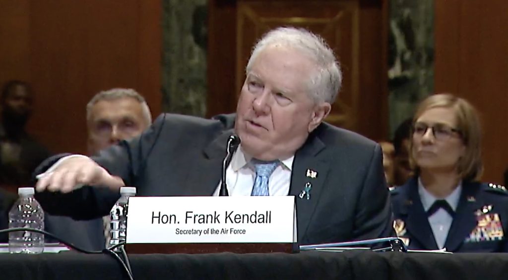 Kendall Will Fly on Autonomously-Piloted F-16 for a Sneak Peek on CCA Technology