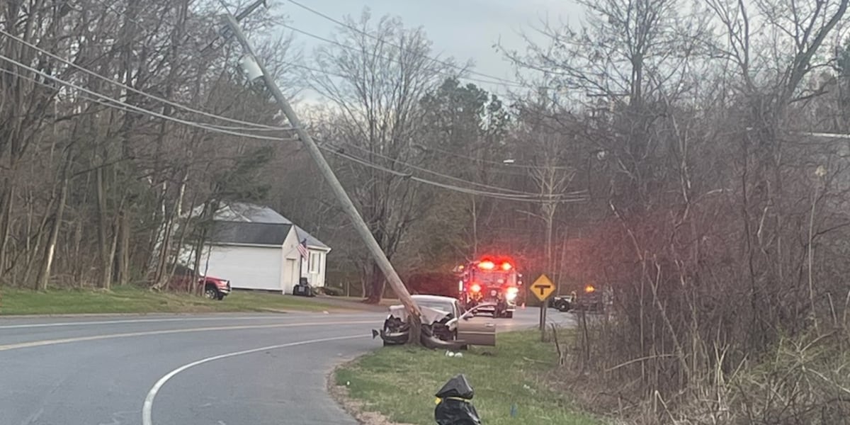 Police investigating after car vs. pole accident in Enfield