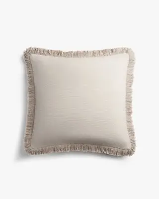 Fringe Wool Pillow Cover