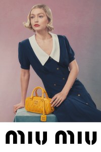 Gigi Hadid Channels 1930s Beauty in Miu Miu’s 2024 Bag Campaign Inspired by Yevonde’s Timeless Photography