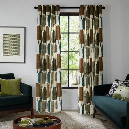 Habitat x Scion Cedar Lined Eyelet Curtains