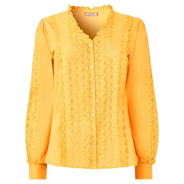 Broderie blouse, £45, Oliver Bonas