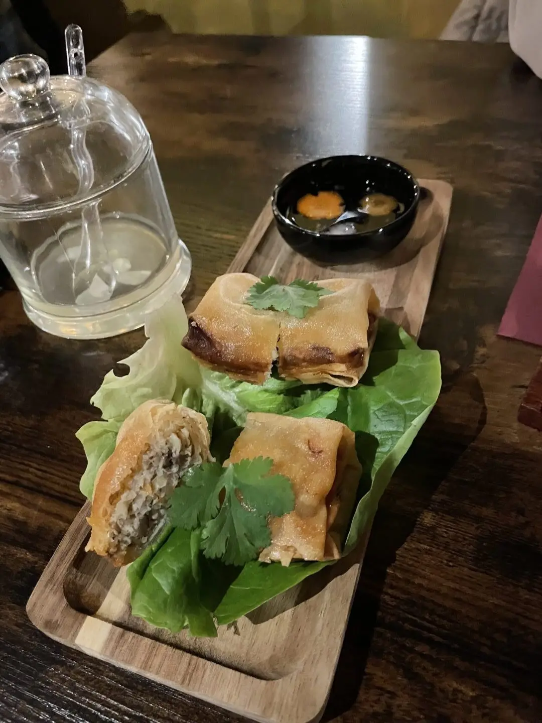 The square crab spring rolls at Viet An in Aberdeen.