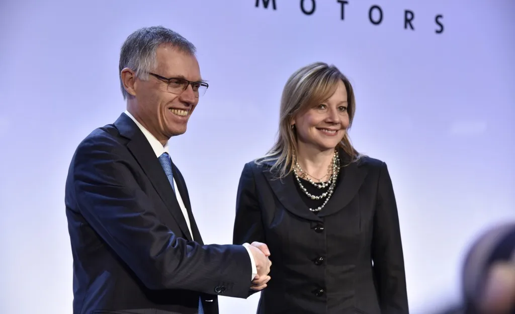 PSA Group CEO Carlos Tavares and GM CEO Mary Barra PSA Group CEO Carlos Tavares and GM CEO Mary Barra