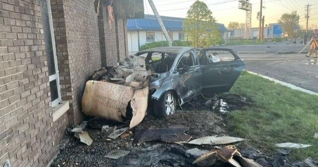 Person hospitalized after crashing car into building in Louisville’s Watterson Park neighborhood