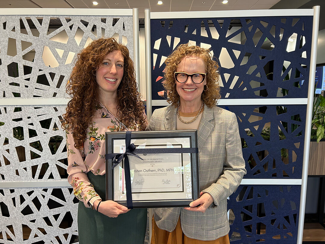 Kirsten Ostherr receives the 2024 Health Humanities Visionary Award