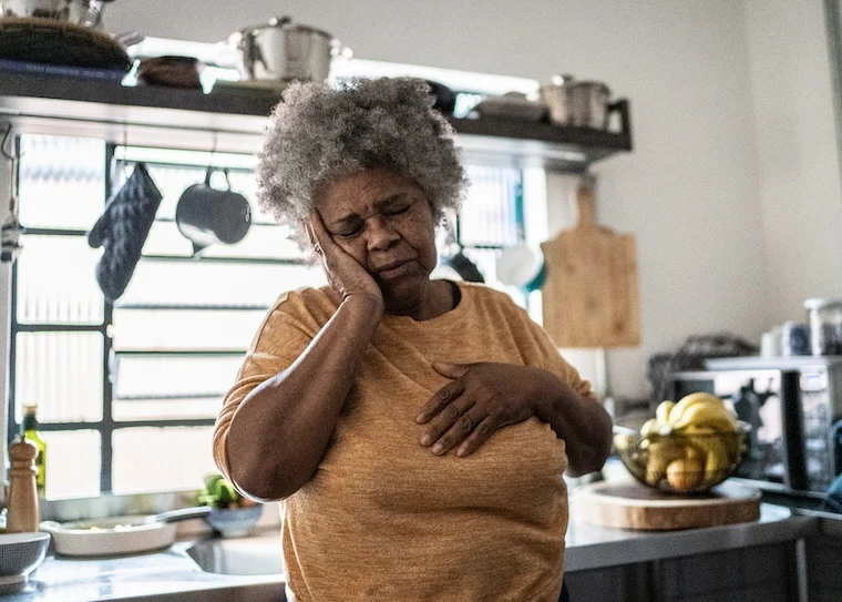 Woman with heart failure