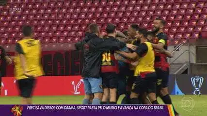 Com drama, Sport passa pelo Murici nos pênaltis pela Copa do Brasil