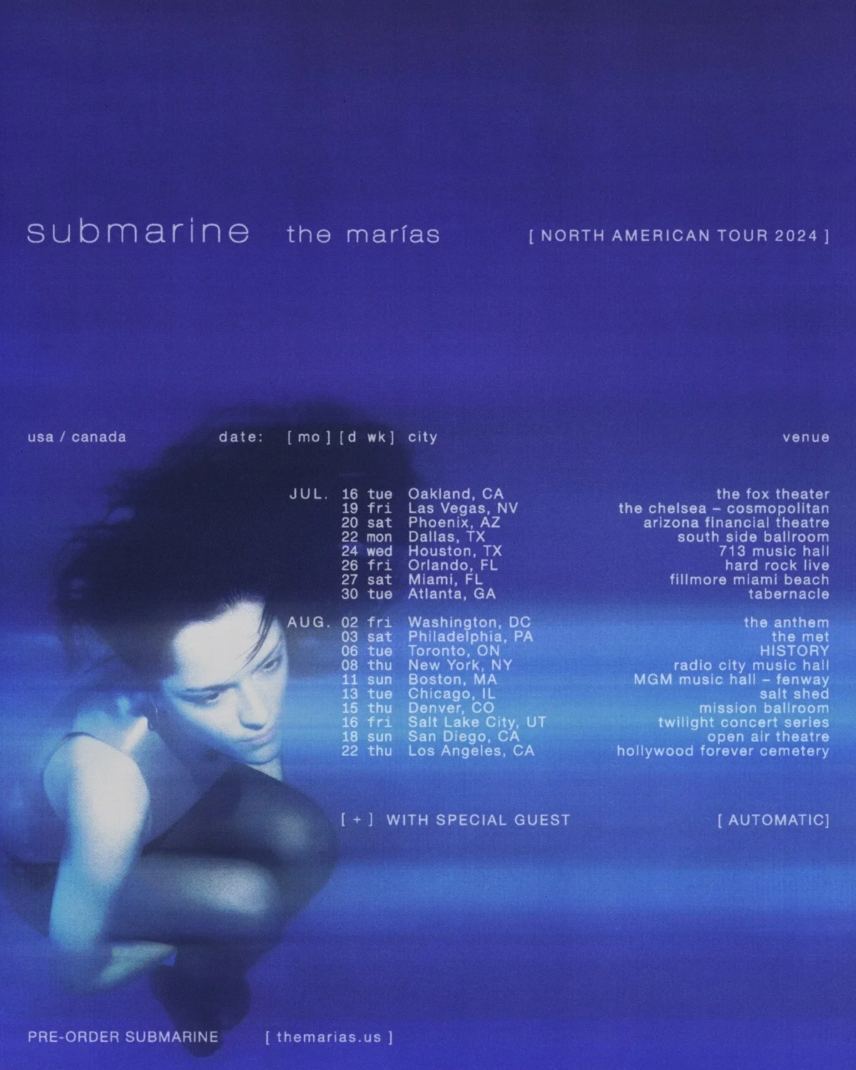 The Marías 2024 tour