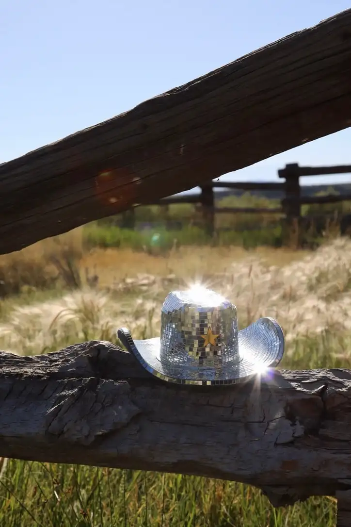 Sofiest Designs disco-ball cowboy hat