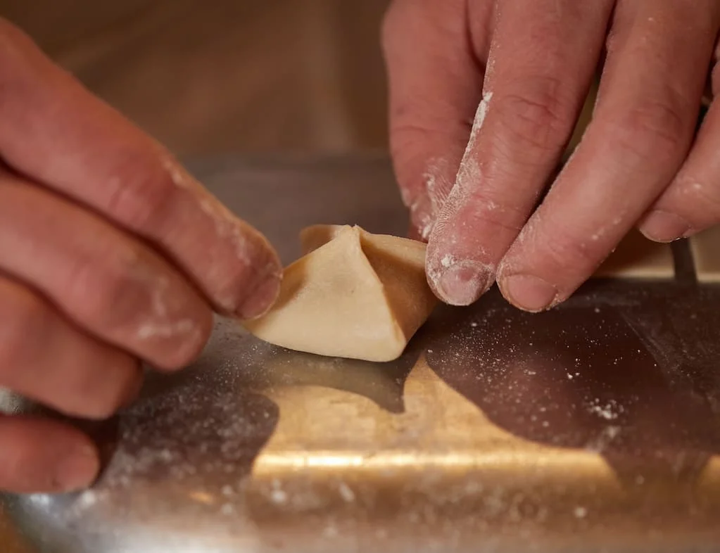 fresh pasta being prepared at Turk