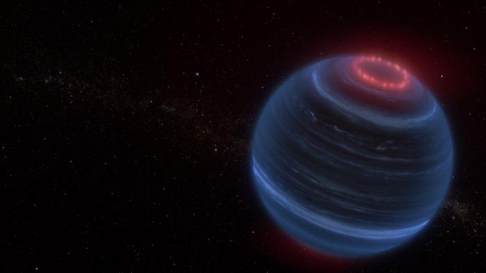 Astronomers uncover methane emission on a cold brown dwarf