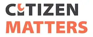 Citizen Matters Text Logo with all letters in capital and the first i of citizen in the shape of candle