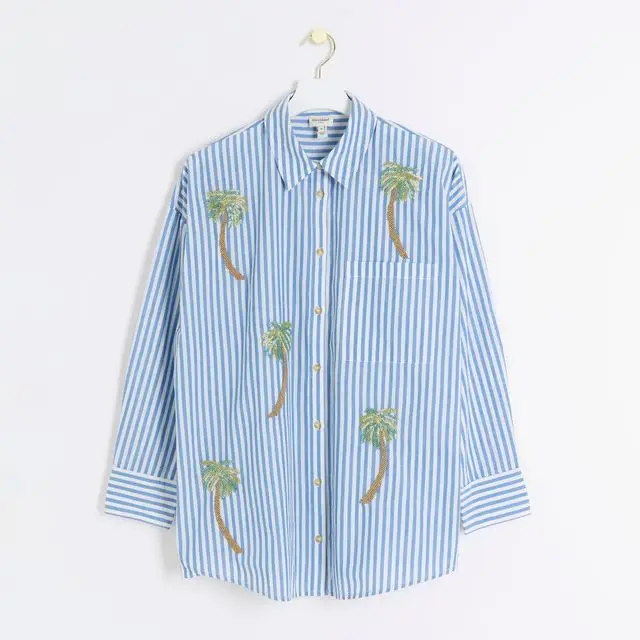 Embroidered shirt, £45, River Island