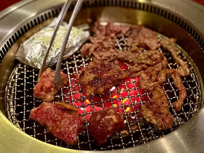 Bulgogi (marinated ribeye) and marinated lamb from Hanwoo Korean BBQ in Port Orange.