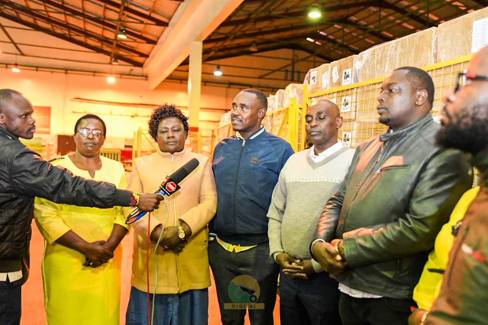 UDA officials receive electronic gadgets for grassroots elections at JKIA