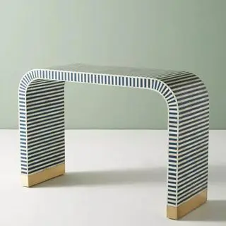 Waterfall Inlay Console Table