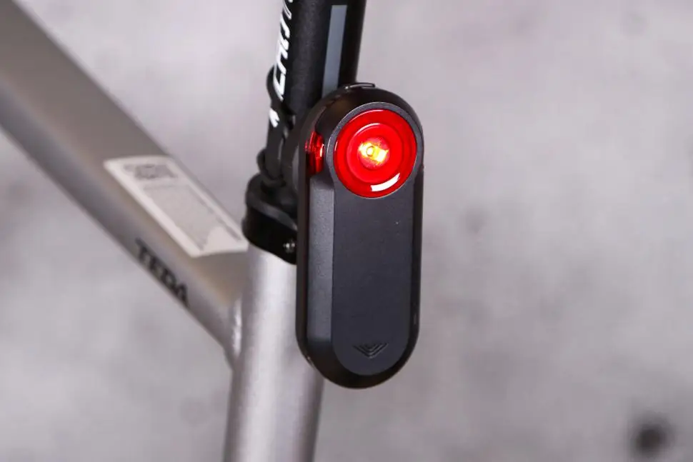 red rear radar bike light