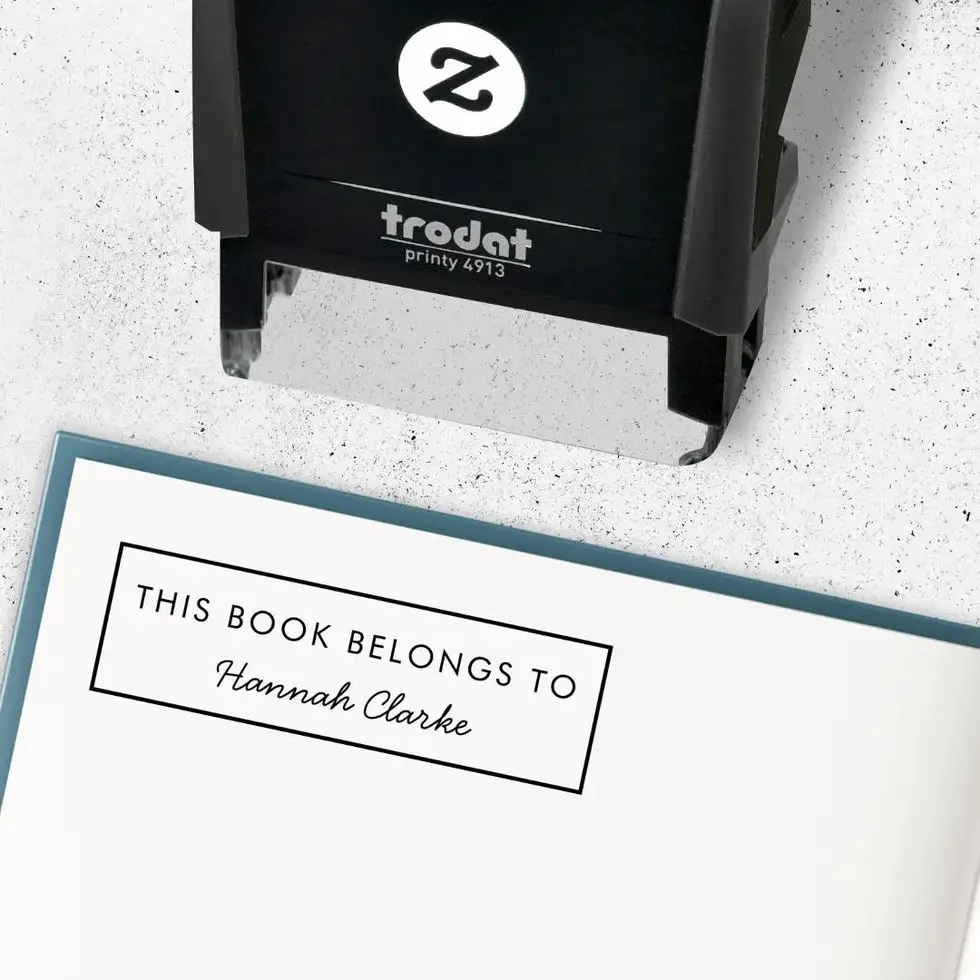 Name Bookplate Self-inking Stamp Name Bookplate Self-inking Stamp