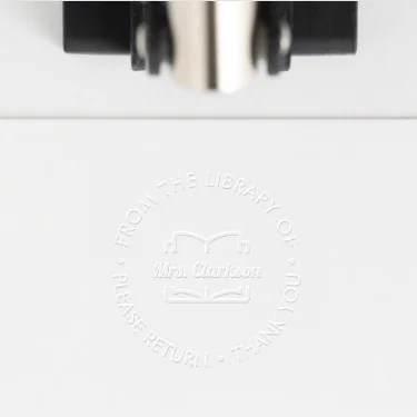 Library Book Please Return Stamp Custom Embosser Library Book Please Return Stamp Custom Embosser