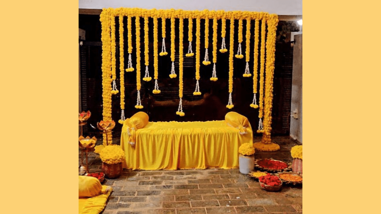 Haldi decoration ideas at home: Simple and stunning haldi decor [Photos]