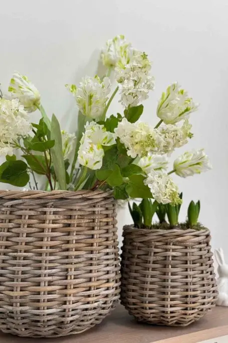 Rattan Planters Set of Three
