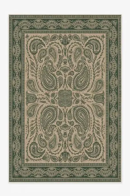 Ruggable Iris Apfel Summer Of Love Forest Green Tufted Rug
