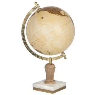 Rosalind Wheeler Wood Tabletop Globe