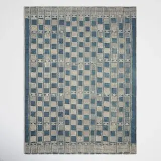 wayfair blue check rug