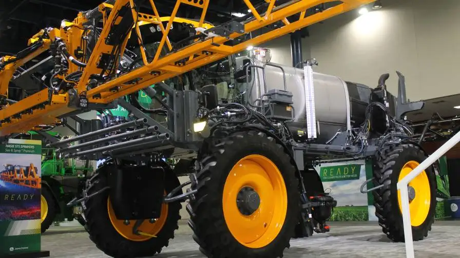 In 2025, John Deere will offer its AI-powered See & Spray Premium on Hagie STS sprayers.