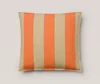 orange striped pillow