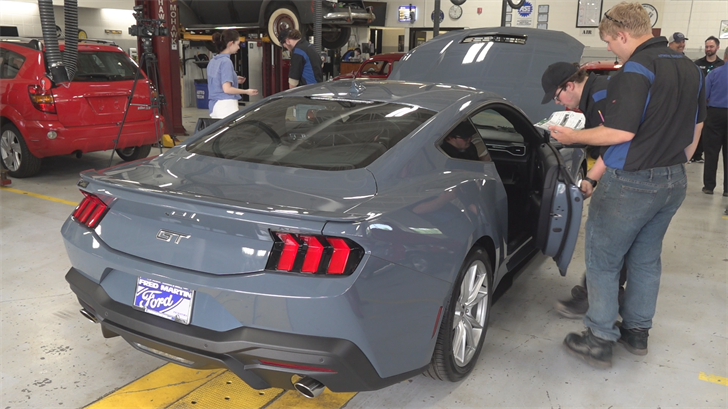 2024 Ford Mustang donated to MCCTC automotive technology program