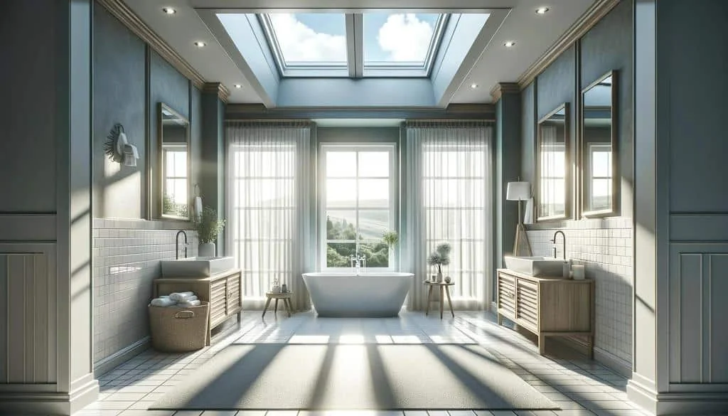 If possible, increase the amount of natural light in your bathroom remodel.