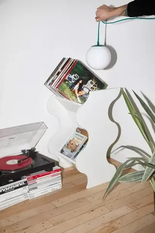 Squiggle Vinyl Storage Shelf