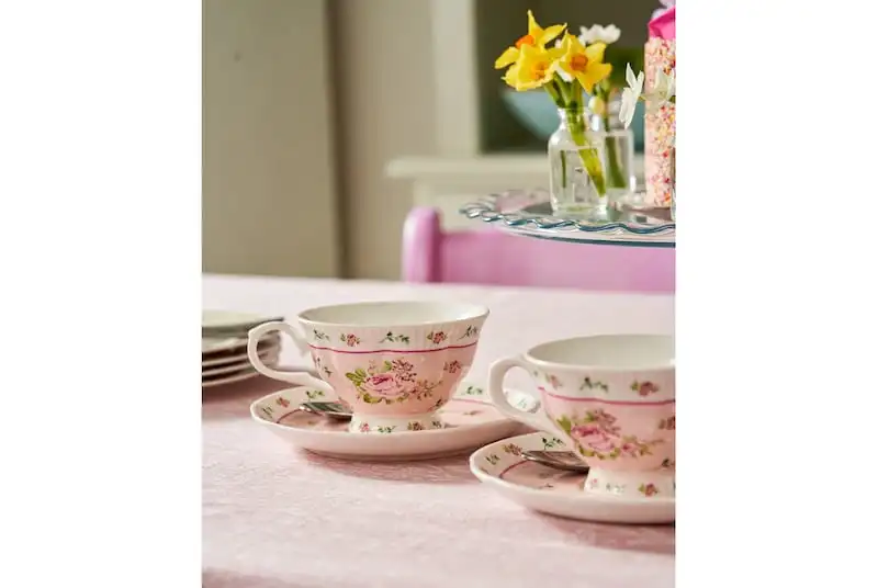 Flora Rose Bone China Teacups, £24.45 each, Wayfair